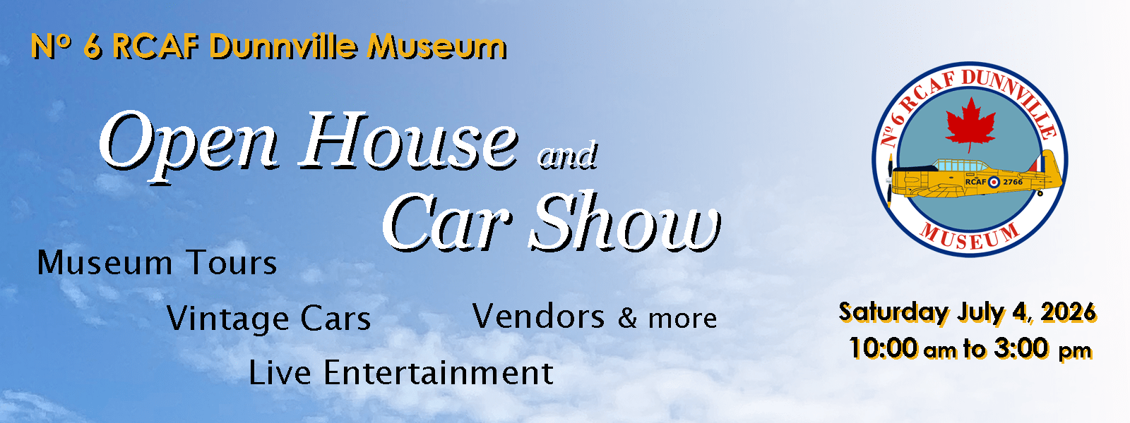 Open House and Car Show July 4